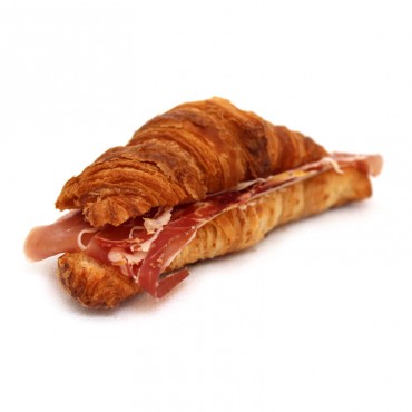 Mini croissant jamón serrano ,panaderos artesanos en Barcelona online