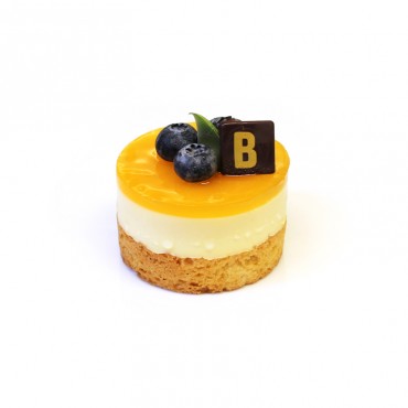 Tarta de queso con fruta de la pasión 100g ,panaderos artesanos en Barcelona online